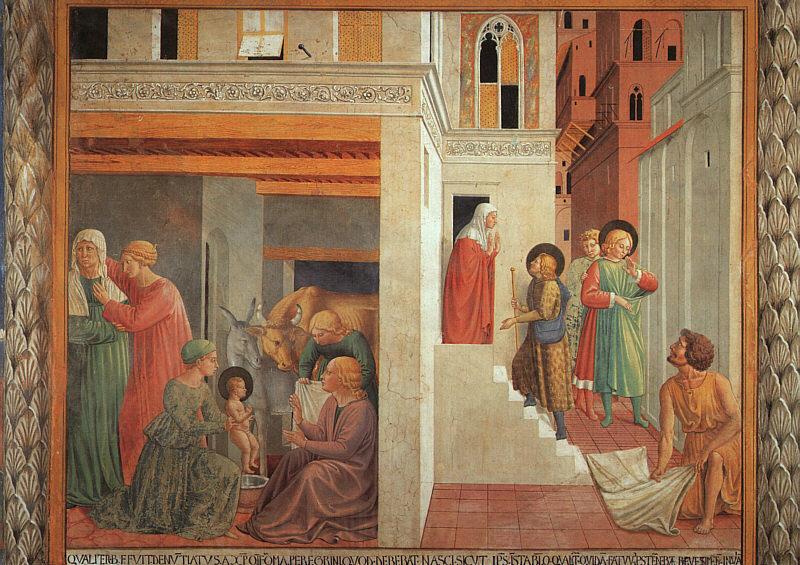 Benozzo Gozzoli The Birth of St.Francis and Homage of the Simple Man Norge oil painting art